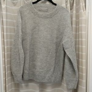 Oversized Alpaca crew neck sweater